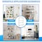 Whitmor Simple Deluxe 5-Tier Storage Shelves, 35.83in W x 13.98in D x 71.7in H Wire Metal Shelving Unit, 12 HKSHLF72361405C - alternate 3