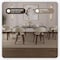 Leisuremod Modern Wooden Dining Chair, Walnut Color Frame in White, Brivo Collection BC22W - alternate 5