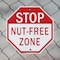 Signmission Stop Nut-free Zone, 10 inch X 10 inch, Aluminum Metal Signs, 2PK OC-A-2PACK-10-119 - alternate 5