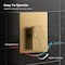 Kibi Cube Pressure Balanced 2-Function Shower Column, Rough In Valve KSC404BB - alternate 9