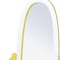 Homeroots 59" Yellow Oval Solid Wood Framed Freestanding Cheval Mirror 468370 - alternate 5