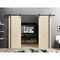 Sartodoors Sliding Double Barn Doors with Hardware, Planum 0011 Natural Veneer and Aluminum Strips, 13FT Rail PLANUM0011DB-SHP-36 - alternate 1