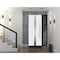 Vdomdoors Steel Door Deux 1744 Natural Oak Sidelight Exterior Black Window Stainless Inserts Single Modern Pa DEUX1744EXD-OAKB-W36+16 x H80-Left-hand Inswing - alternate 3