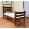 Homeroots Brown Solid Wood Twin Bed Frame 546933 - alternate 1