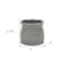 Homeroots Gray Ceramic 51 Ounce Striped Round Distressed Pot Planter 487411 - alternate 5
