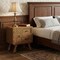 Homeroots 37in Sepia Solid Wood Console Accent Cabinet With Single Door And Two Drawers 712229 - alternate 4