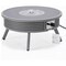 Leisuremod Walbrooke Patio Round Fire Pit and Tank Holder with Slats Design, Grey WGRS-29-24-GL - alternate 6
