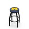 Holland Bar Stool Co 30" Blk Wrinkle Michigan Swivel Bar Stool, Accent Ring L8B2B30MichUn - alternate 1