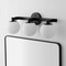 Jonathan Y Modernist Globe 24" 3-Light Metal/Frosted Glass Modern Contemporary LED Vanity, Black JYL3542B - alternate 4