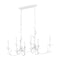 Z-Lite Aslin Textured White 6 Light Linear Chandelier 830-44L-TXWH - alternate 7