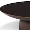 Homeroots 16in Brown Solid Wood Hand Finished Round Vanity Tray 731281 - alternate 2