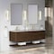 James Martin Vanities Allamari 72" Double Vanity, Sable w/ 3 CM Victorian Silver Silestone Top D640-V72-SBL-WVSL - alternate 7