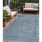 Homeroots 5' X 8' Blue And Beige Abstract Washable Indoor Outdoor Area Rug 615999 - alternate 1
