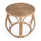 Homeroots 24" Natural Rattan Round Drum End Table 634870 - alternate 6