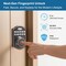 Wrightmaster 4-in-1 Aluminum Smart Pad Lock with App Control, Fingerprint, Keypad, Key Unlock, Auto-Lock ZR-D6 - alternate 4