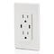Leviton USBReceptacle, 15A, White, Thermoplastic T5636-W - alternate 4