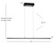 Jonathan Y Conley 39.5" Dimmable Adjustable Integrated LED Metal Linear Pendant, Black JYL7023B - alternate 8