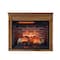 Edendirect 28-in W Brown Wall mount LED Flat wall Electric Fireplace with Remote Control Included ZR-W1769P213565 - alternate 1