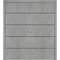 Sartodoors Sliding Closet Double Bi-fold Doors, Planum 0015 Concrete and Aluminum Strips, Sturdy Tracks Moldin PLANUM0015DBF-BTN-96 x 80 (4* 24x80) - alternate 1
