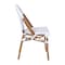 Flash Furniture White/Gray PE Rattan Stacking Paris Chair, 2PK 2-SDA-AD642001-F-WHGY-NAT-GG - alternate 9