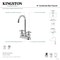 Kingston Brass Double-Handle 4" Centerset High-Arc Bar Faucet, Polished Chrome FB8491DX - alternate 2