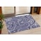 Homeroots 3' X 5' Plum And Ivory Geometric Washable Indoor Outdoor Area Rug 631395 - alternate 1