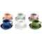 Mr. Coffee 12 Piece 3oz Stoneware Espresso Cup and Saucer Set in Assorted Colors 97099.12 - alternate 3
