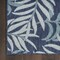 Homeroots 5' X 7' Navy Blue Sky Blue And Ivory Palm Leaf Indoor Outdoor Area Rug 552505 - alternate 5