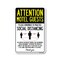 Signmission Public Safety, Motel Guests Practice Social Distancing, 10in X 7in Aluminum, OS-NS-A-710-25403 OS-NS-A-710-25403 - alternate 1