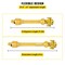 Vevor PTO Shaft PTO Drive Shaft 1-3/8"x6 Spline w/Slip Clutch Yellow T4 31.5-41" T4-YⅢP*800mm*4.05.05B*4FFV1 - alternate 5