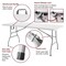 Regency Trestle 5 ft Folding Table and 4 Chairs Set, Blow Mold Plastic, Steel Frame, 60 in x 29 in, White TBM6029WH42WH - alternate 6