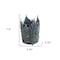 Homeroots 8" Gold Distressed Botanical Leaf Metal And Glass Tabletop Hurricane Candle Holder 608513 - alternate 4