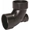 Nibco 3 in. x 3 in. x 2 in. ABS 90-Degree All Hub Elbow with Low-Heel C5861LHHD332 - alternate 1