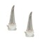 Homeroots Set of Two Gray and Beige Terracotta Fairy Christmas Standing Gnome Tabletop Sculpture, 2PK 518094 - alternate 1