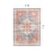 World Rug Gallery Traditional Distressed Washable Non Slip Area Rug 3 ft x 5 ft Multi WR65MULTI3X5 - alternate 6