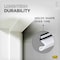 M-D Building Products 84 in. White Premium Rubber PLATINUM Top and Sides Door Seal for Doors with Kerf/Channel 91890 - alternate 5