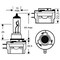Hella BULB H11B 12V 55W XEN WHT XB (2) H71071512 - alternate 2