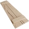 Ekena Millwork Hand Hewn 2 Board Joined Board-n-Batten w/Elliptical Top Faux Wood Shutters, 11W x 76H, PR SHUBJL11X76HHPR - alternate 4