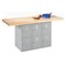 Diversified Spaces Forum 2 Station Workbench, w/Lockers, 64 WB6-0V - alternate 1