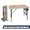 Powertec Multi-Functional Project Table with Wheels | Workbench with 3/4in Bench Dog Hole Pattern MT4012 - alternate 1