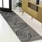 Jonathan Y Hallie High-Low Minimalist Curve Geometric Black/White 2 ft. x 8 ft. Runner Rug SCN100F-28 - alternate 1