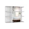 Homeroots 24" White Wood Floating Single Door Bathroom Vanity And Medicine Cabinet With Mirror 543605 - alternate 3