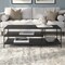Homeroots 48" Black Steel Coffee Table With Two Shelves 520907 - alternate 5