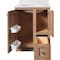 Bertch Storage Solutions 24''x34-1/2'' Hx21''D Driftwood Vanity Base without Top 2 Door/1 Drawer ST-B-DW-VSS24RT - alternate 3