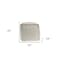 Homeroots 18" Gray and Natural Cotton And Jute Cube Pouf Ottoman 551550 - alternate 7