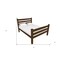 Homeroots Coffee Solid Wood Twin Bed Frame 546937 - alternate 4