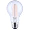 Satco 8 Watt LED A19 Straight Filament Purple Light Glass 120 Volt S14389 - alternate 1