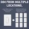 Legrand radiant Series Multi-Location Master Dimmer, 15 A, 120 V, 700 W, 1 -Gang, CFL, LED Lamp HCL453PMMWCC4 - alternate 2