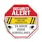Signmission Security Alert Trespassers Will Be, 18 Inch X 18 Inch, Vinyl Decal OC-D-18-5 - alternate 1