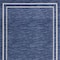 Homeroots 9' X 12' Navy Blue And Ivory Indoor Outdoor Area Rug 545480 - alternate 2